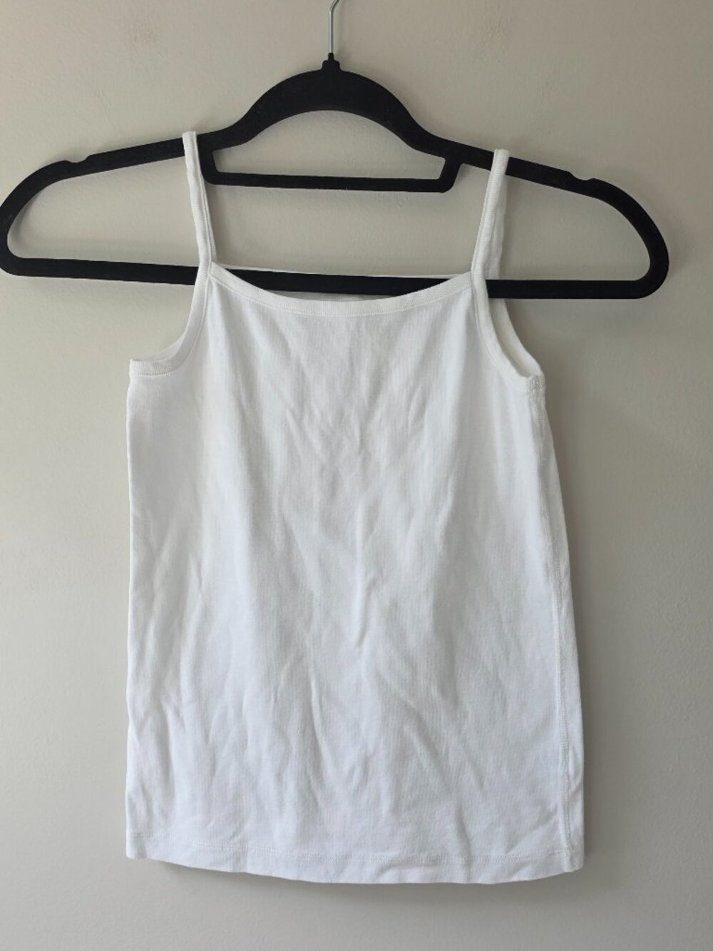 Hanna Andersson White Organic Cotton Camisole Tank Top Girls Size L 140/150